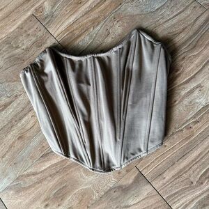 Elegant Tan Corset Top